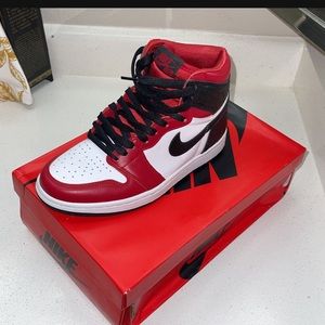 Air Jordan 1 Retro Red Satin High